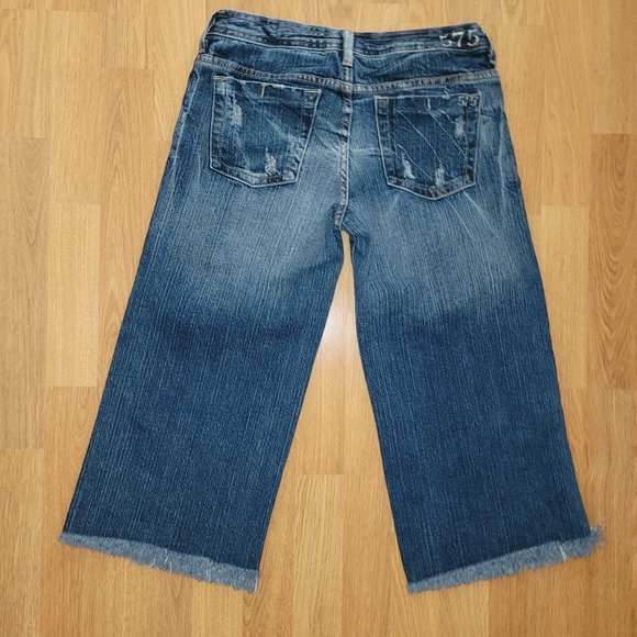 575 denim wide leg capris jeans 26 - Picture 10 of 12